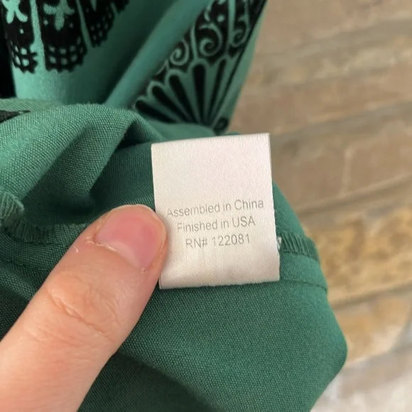 Bettie Page Las Vegas Vintage Inspired A-line Green Skirt Size Medium - Picture 5 of 16